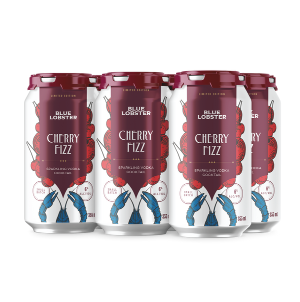 Blue Lobster Cherry Fizz Sparkling Cocktail 6-Pack