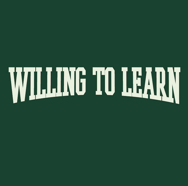 Willing to Learn Varsity Hoodie