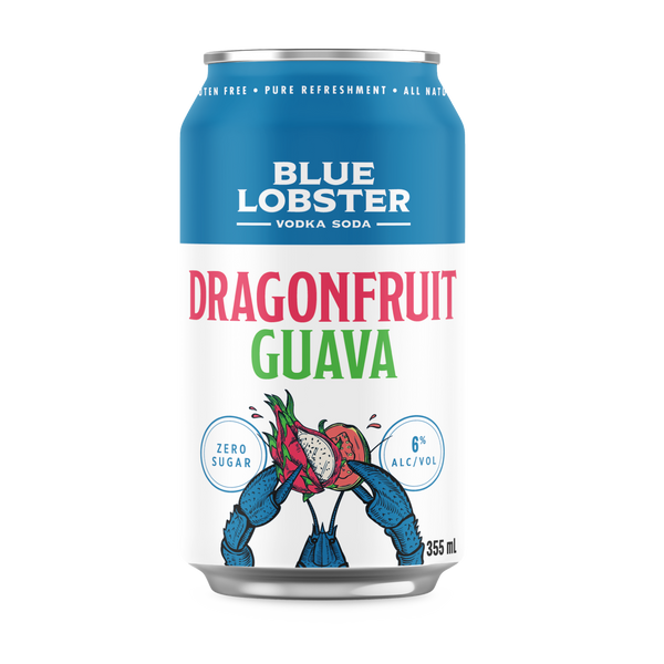Blue Lobster Vodka Soda Dragon Fruit Guava