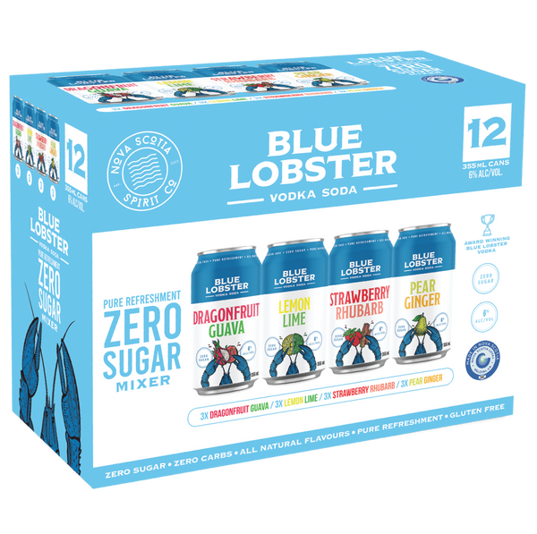 Blue Lobster Pure Refreshment Mixer Pack 12 x 355ml