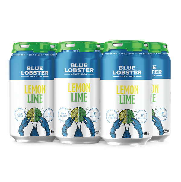 Blue Lobster Vodka Soda Lemon Lime