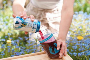 Blue Lobster Vodka Soda Glass