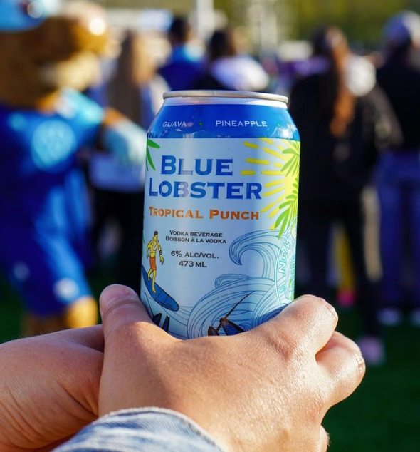 Blue Lobster Vodka Soda Tropical Punch