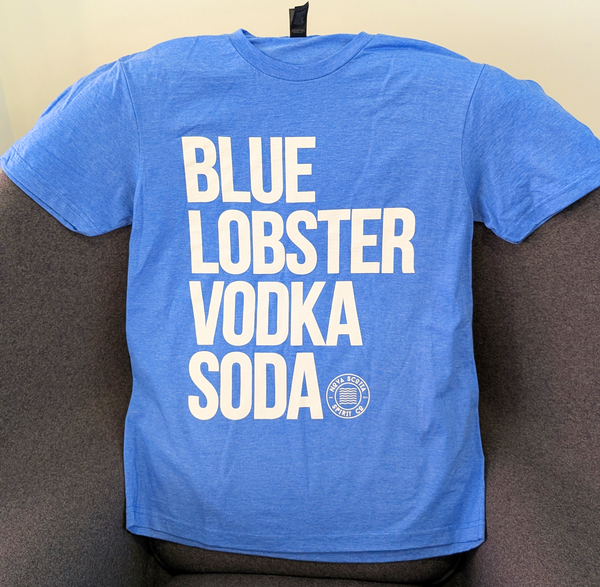 Blue Lobster Vodka Soda Block T-Shirt