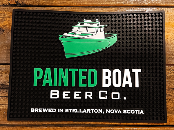Painted Boat Large Bar Mat
