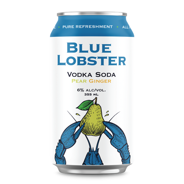 Blue Lobster Vodka Soda Pear Ginger
