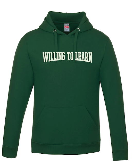 Willing to Learn Varsity Hoodie