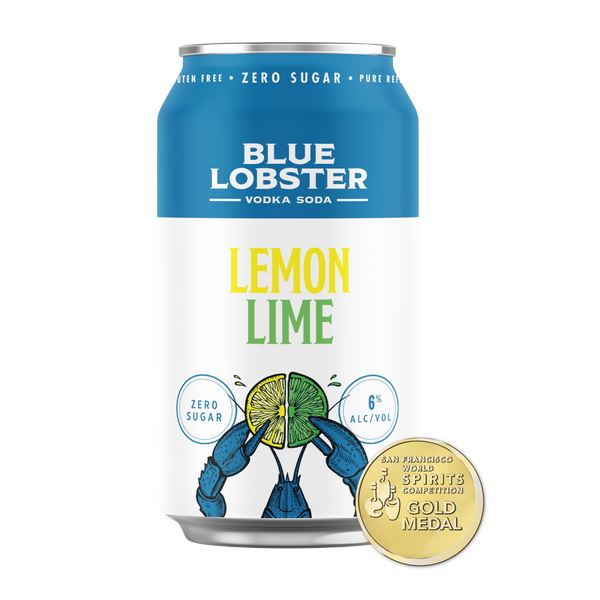 Blue Lobster Vodka Soda Lemon Lime