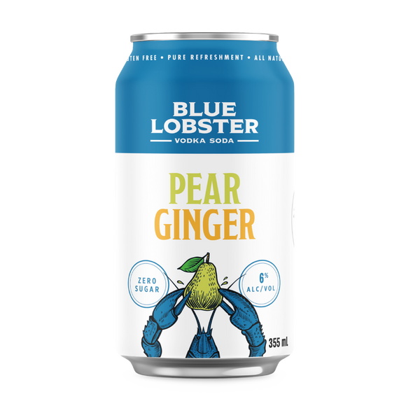 Blue Lobster Vodka Soda Pear Ginger