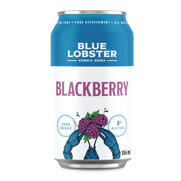 Blue Lobster Vodka Soda Blackberry 6-Pack