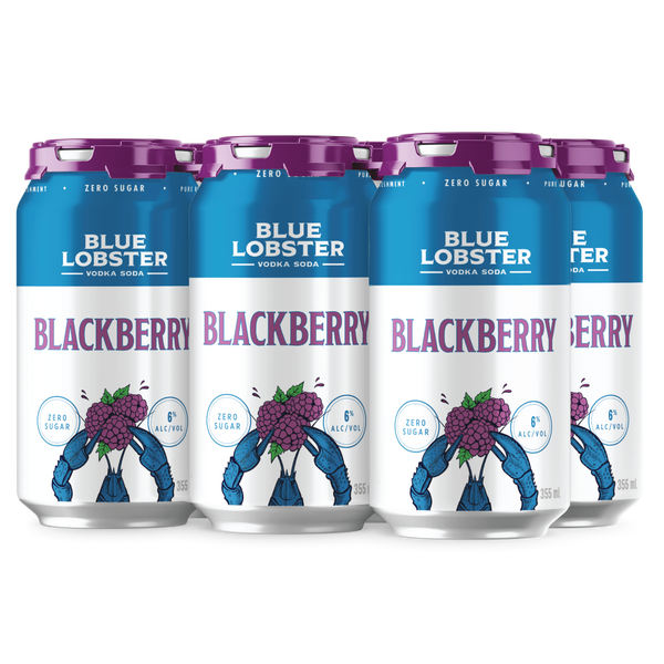Blue Lobster Vodka Soda Blackberry 6-Pack