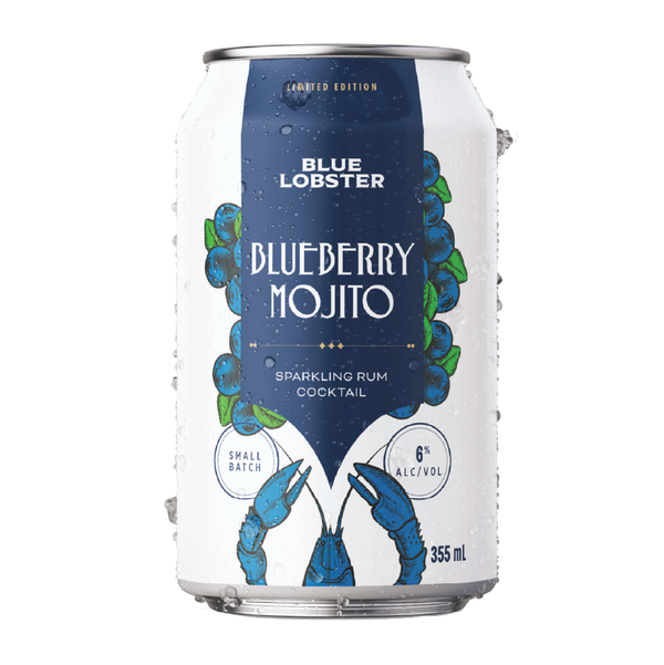 Blue Lobster Blueberry Mojito Sparkling Cocktail 6-Pack