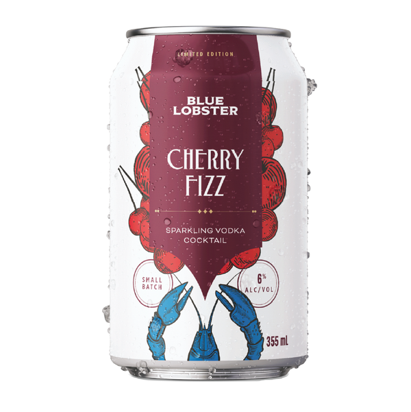 Blue Lobster Cherry Fizz Sparkling Cocktail 6-Pack