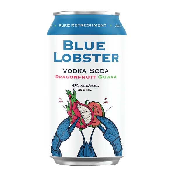 Blue Lobster Vodka Soda Dragon Fruit Guava