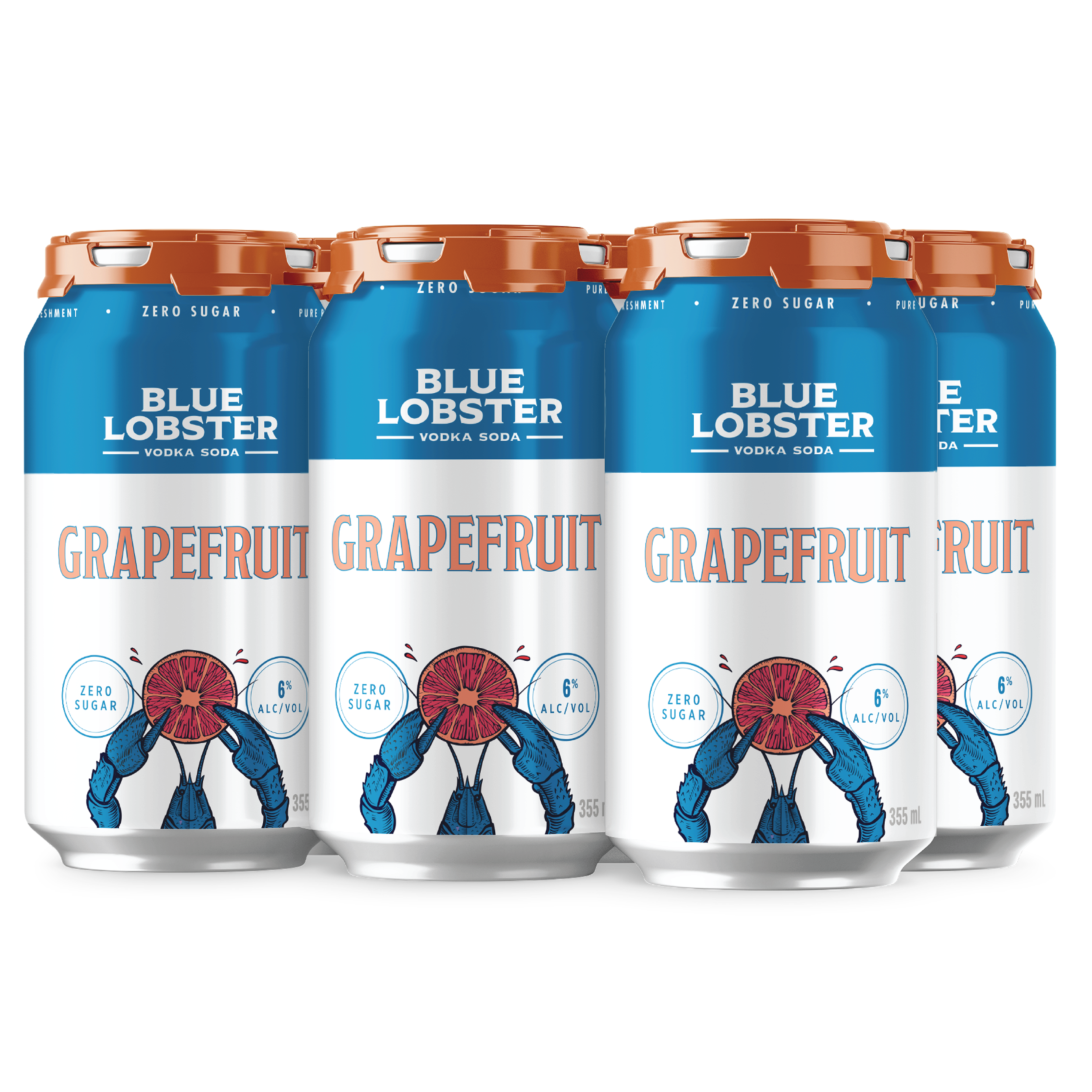 Blue Lobster Vodka Soda Grapefruit 6-Pack – Nova Scotia Spirit Co.