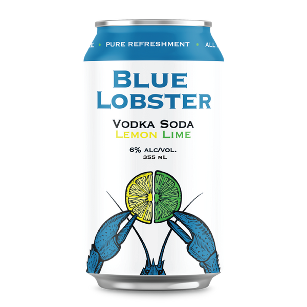 Blue Lobster Vodka Soda Lemon Lime