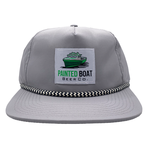 Painted Boat Snapback + Logo Patch Cap