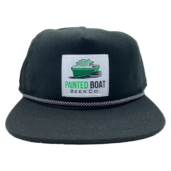 Painted Boat Snapback + Logo Patch Cap