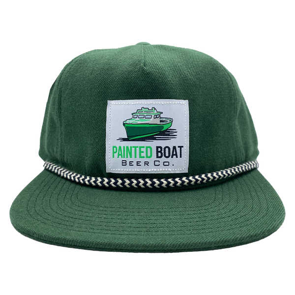 Painted Boat Snapback + Logo Patch Cap