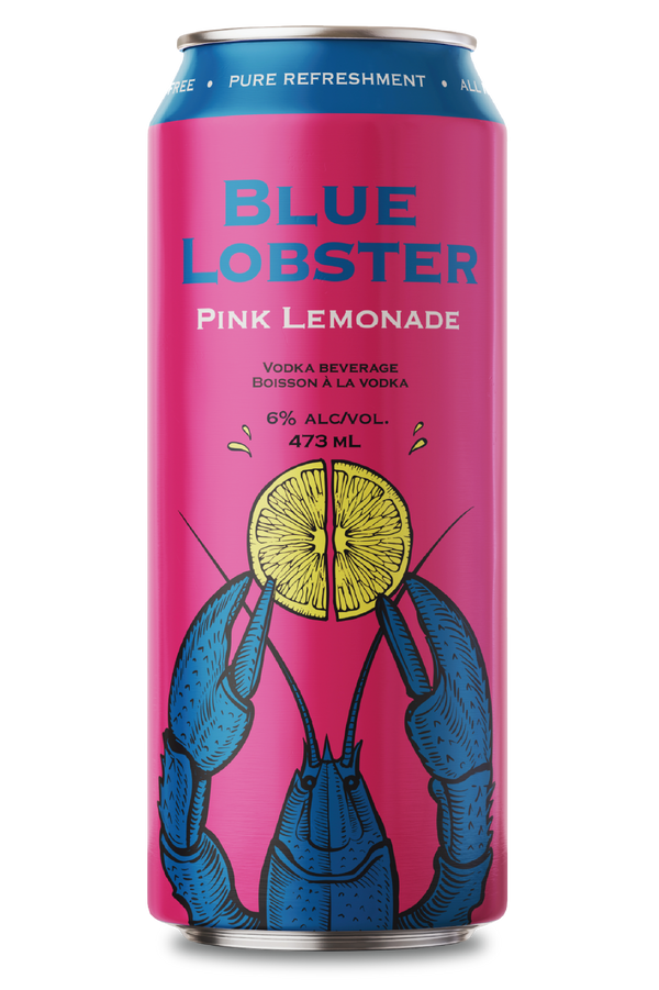 Blue Lobster Vodka Soda  Pink Lemonade