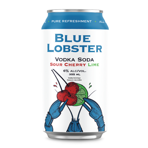 Blue Lobster Vodka Soda Sour Cherry Lime