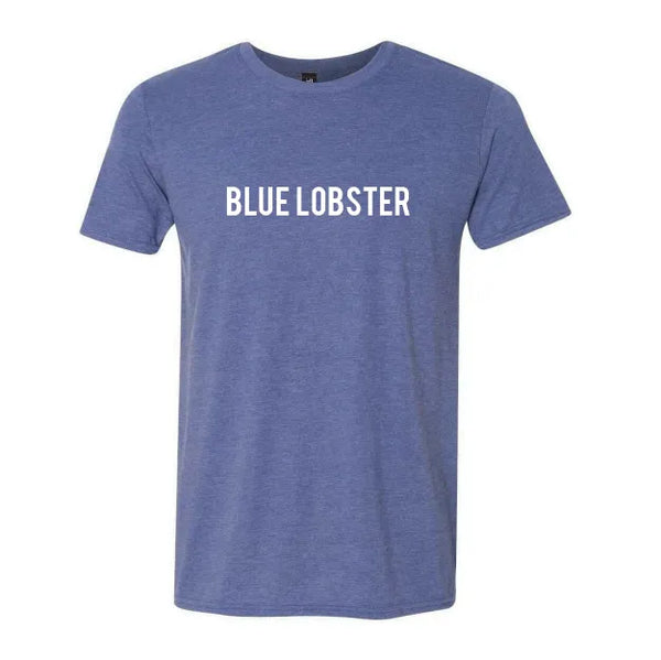 Ultra Soft Blue Lobster Text Tee