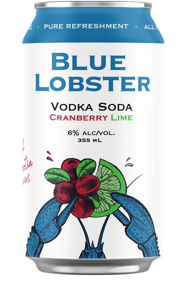 Blue Lobster Vodka Soda Cranberry Lime