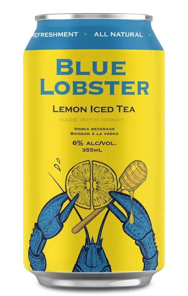 Blue Lobster Vodka Soda Lemon Iced Tea