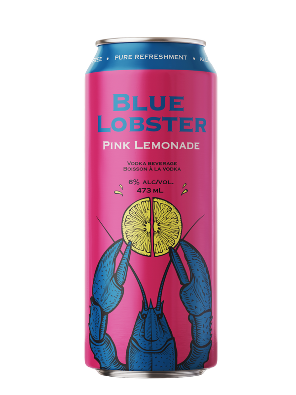 Blue Lobster Vodka Soda  Pink Lemonade