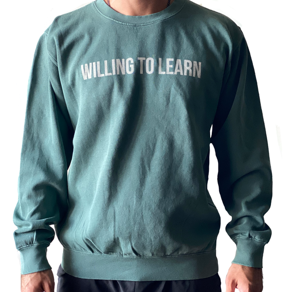 Willing to Learn Pigmented Crew Neck